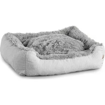 Pelíšek pro psa Vsepropejska Shaggy pelech pro psa s kožíškem Barva: Šedá, Rozměr (cm): 90 x 75