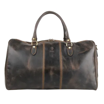 Cestovní taška NovaKabelka.cz Kožená cestovní taška Galba Cerata Cafe