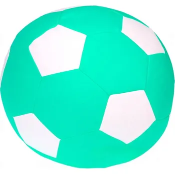 Taburet Sedací vak - míč 100 cm - mentolová + bílá