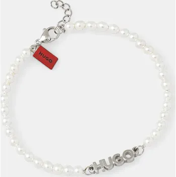Náramek Náramek HUGO E-SMALLPEARL-BRA pánský, 50544521 bílá 00X, vel. ONE SIZE