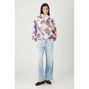 Dámská mikina Mikina Medicine dámská, béžová barva, vzorovaná RW25.BLD103 02A, vel. M