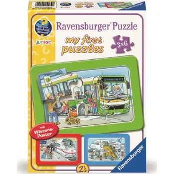 Puzzle RAVENSBURGER Moje první Dopravní prostředky 3x6 dílků