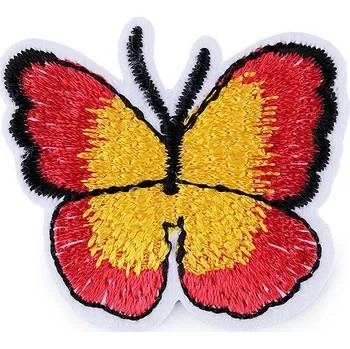 Nažehlovačka motýl červená 10 ks