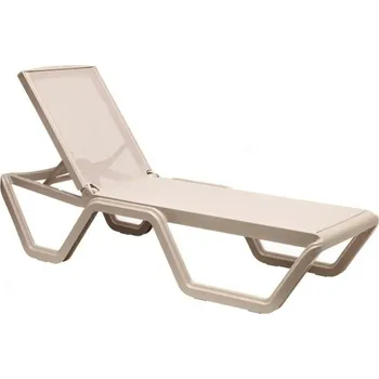 Zahradní lehátko Zahradní lehátko Vela SCAB Design béžové moderní polohovatelné voděodolné na terasu a zahradu