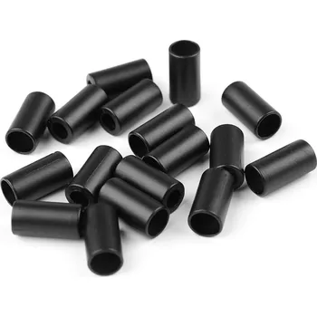 Kovová koncovka na šňůru Ø3,5 mm, Ø5,5 mm černý lak 4 ks