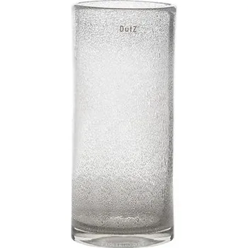 Svícen Skleněná váza DutZ Cylinder C3 Clear Bubbles