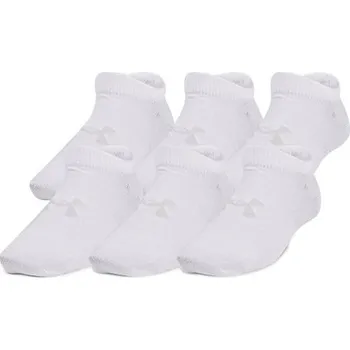 UA Yth Essential No Show 6pk-WHT
