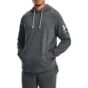 Pánská mikina UA RIVAL TERRY HOODIE-GRY - 3390136