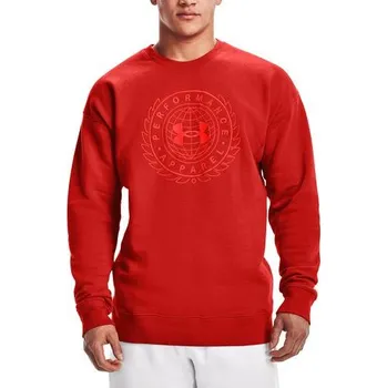 Pánská mikina UA RIVAL FLC ALMA MATER CREW-ORG - 3469168