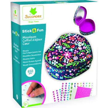 kreativní sada D´arpeje STICK&FUN šperkovnice Srdce