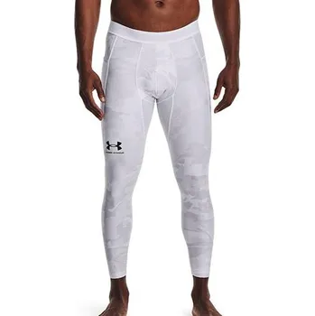 Pánské termo spodky UA HG IsoChill Prnt Leggings-WHT - 3484668