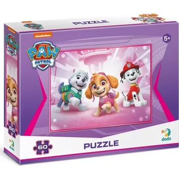 Puzzle DODO Tlapková patrola Everest Sky a Marshal 60 dílků