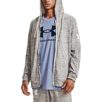 Pánská mikina UA RIVAL TERRY FZ HD-WHT - 3390169