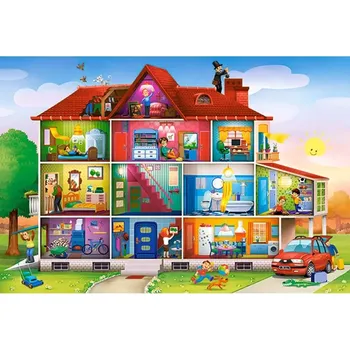 Puzzle Castorland Život v domě 40 maxi