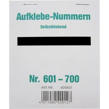 Tiskopis Samolepící čísla Wolf & Appenzeller - 1261461