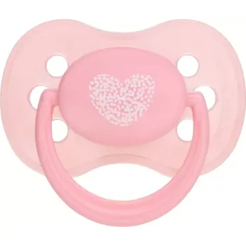 Canpol babies Dudlík 6-18m kaučukový třešinka PASTELS růžový