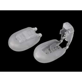 Plastová koncovka 15x19 mm zamačkávací transparent 100 ks