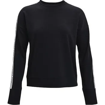 Dámská mikina UA Rival Terry Taped Crew-BLK - 3390066