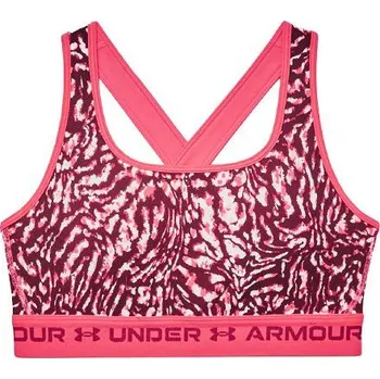 Podprsenka UA Crossback Mid Print-PNK - 3482630