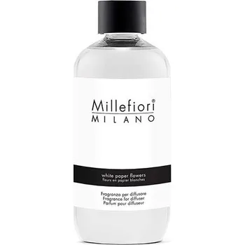 Drogerie Náplň do difuzéru Millefiori Milano, White Paper Flowers, 250 ml