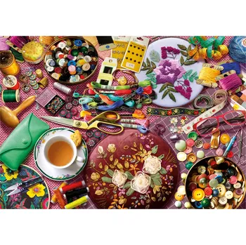 Puzzle Puzzle Šicí stůl 2000 dílků Educa