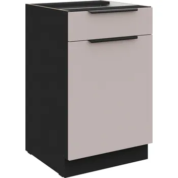 Kuchyňská skříňka Spodní kuchyňská skříňka se šuplíkem Arona 50 D - kašmír/černý mat