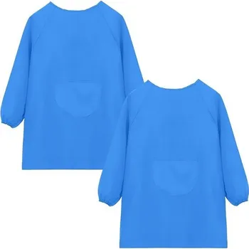 omalovánky Dětská malířská zástěra HoaaiGo, kuchyňská zástěra, zástěra s dlouhým rukávem a kapsami pro dívky a