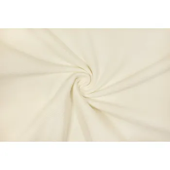 Bavlněný úplet žebrovaný ottoman ecru