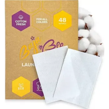 Přípravek na praní Prací papírky BajaBee - Cotton Fresh, 48 praní