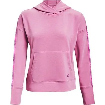 Dámská mikina UA Rival Terry Taped Hoodie-PNK - 3390059