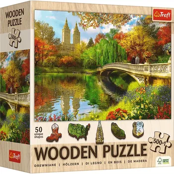Puzzle Trefl Wood Craft Origin Central Park Manhattan New York dřevěné 501 dílků