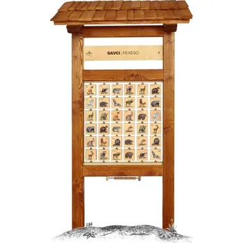 Pexeso Pexeso L Savci - edukační tabule venkovní dřevěná