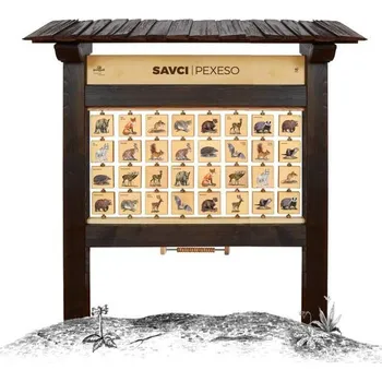 Pexeso Pexeso M Savci - edukační tabule venkovní dřevěná