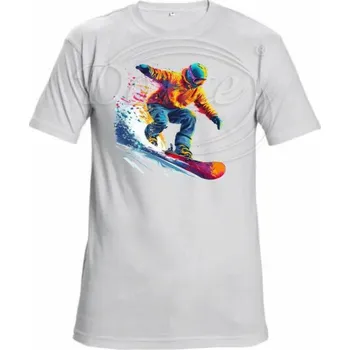 Dante Tričko bílé Snowboardista,S