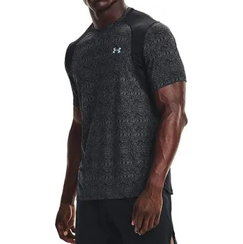 Pánské tričko UA Iso-Chill Run Printed SS-BLK