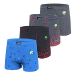 Pánské bambusové boxerky - Fannifen CF0013 (Balení/4ks) Barva: Mix barva, Velikost: 3XL