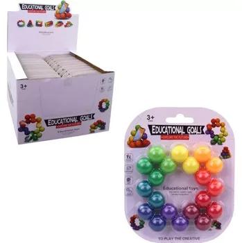 ostatní stavebnice STAVEBNICE 3D Balance Bricks duhová skládačka kuličkový hlavolam 17518