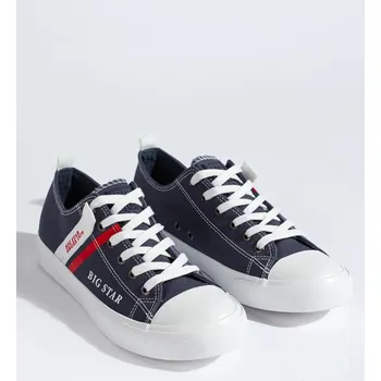 Pánská obuv Big Star Shoes Trendy tenisky tmavě modré pánské bez podpatku 41