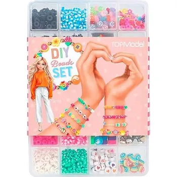 Dětské navlékací korálky Sada korálků na výrobu náramků Top Model DIY, Christy