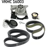 Sada rozvodů - řemen s kladkami a vodní pumpa SKF VKMC 16003