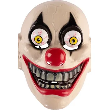 Karnevalový kostým Maska klaun s očima na pružinách