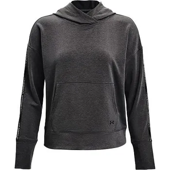 Dámská mikina UA Rival Terry Taped Hoodie-GRY - 3390057