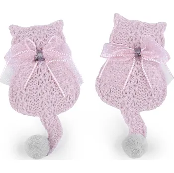 Aplikace / nášivka kočka pudrová 1 ks