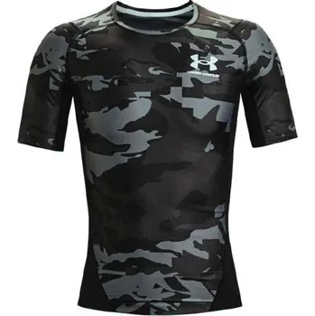 UA HG Isochill Comp Print SS-BLK - 3412465