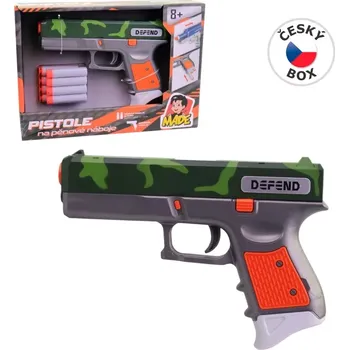 Dětská zbraň Pistole s pěnovými náboji pro děti