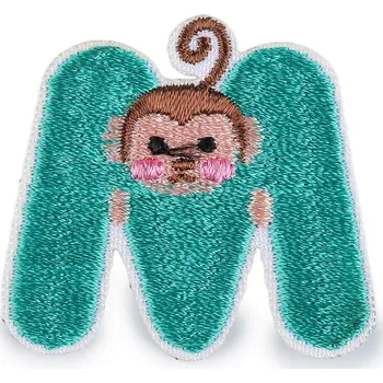 Nažehlovačka písmena tyrkys sv. 10 ks