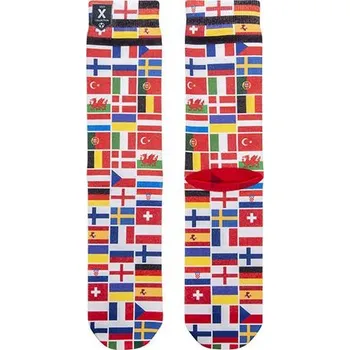 Pánské ponožky XPOOOS Euro 2020 Flags - Hravé pánské ponožky XPOOOS s výrazným motivem vlaječek zemí a prémiovou kvalitou.