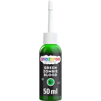 Speciální výtvarná barva Snazaroo Zombie falešná krev 50 ml zelená