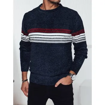 Pánský svetr Dstreet Pánský svetr na zimu v modré barvě