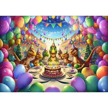 Puzzle ART Dinosauří oslava 50 dílků